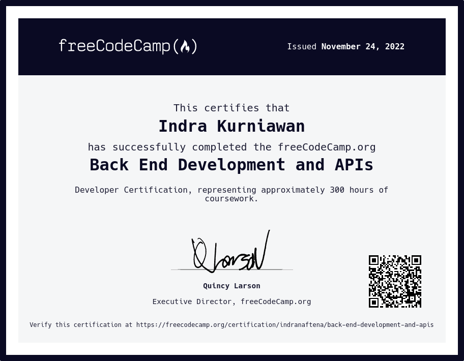 freecodecamp javascript certificate